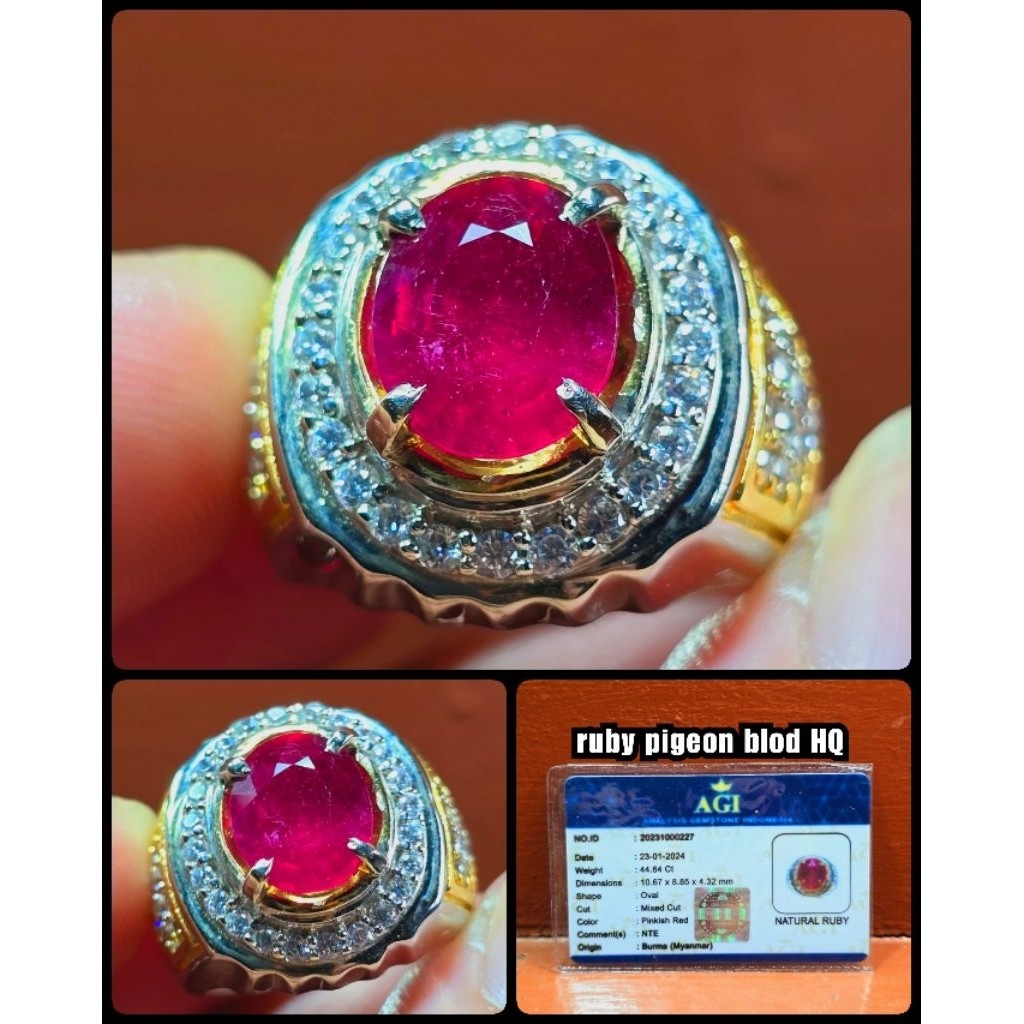 natural permara ruby burma myanmar ( NTE PIGEON BLOD )