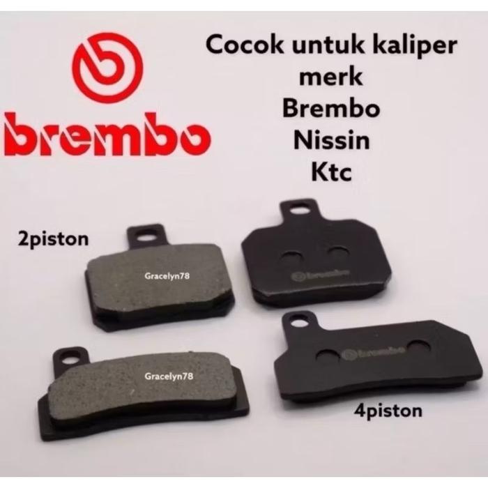 Kampas Rem Kaliper 2 Piston dan 4 piston Brembo - 2 Piston