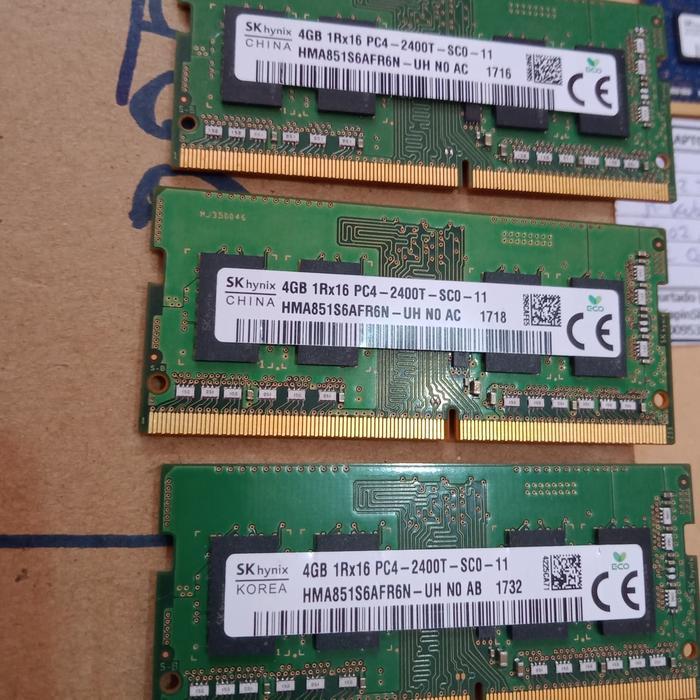 Able Comp SK Hynix RAM Laptop Notebook DDR4 4GB 1Rx16 PC4-2400T 2400mhz Garansi 1 Bulan Stok Ready T