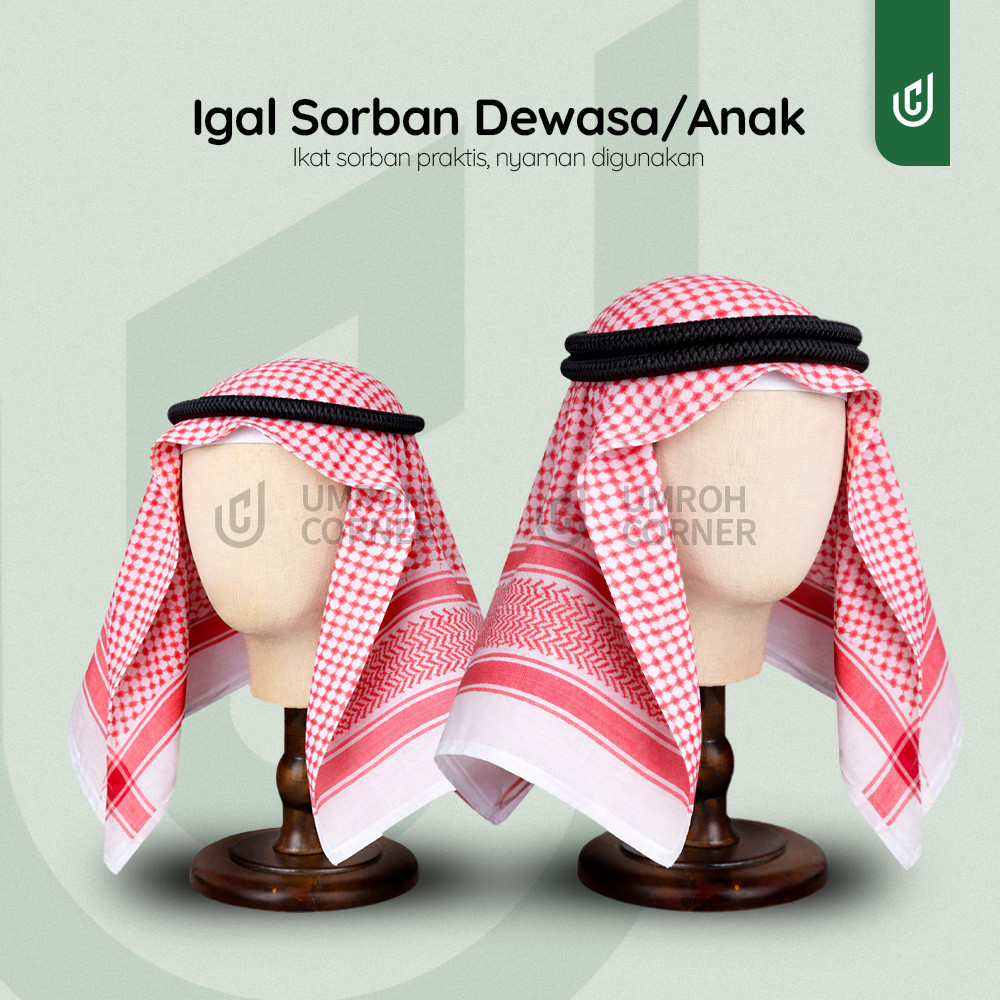 Igal Tali Ikat Sorban Khas Arab Untuk Dewasa dan Anak