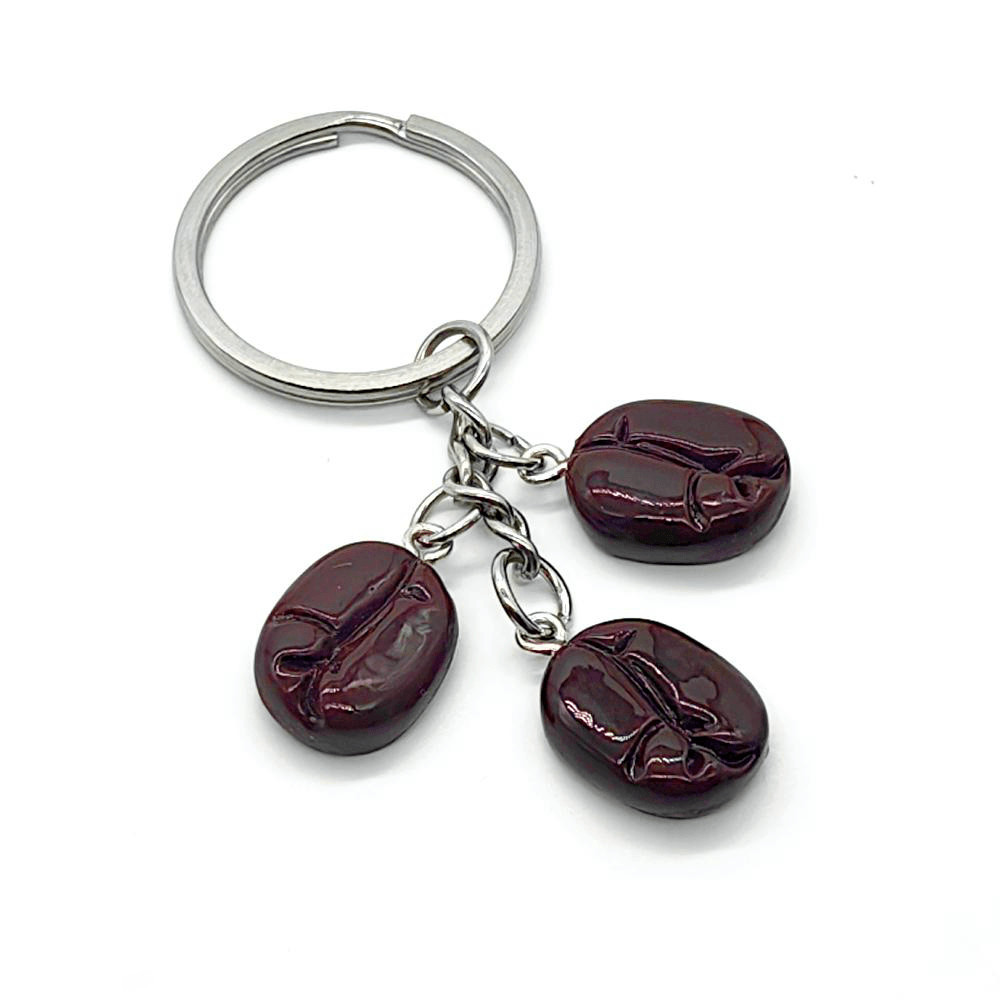 1Pc Cute Coffee Beans Keya For Men Women Stainless Steel Keyring Friendship Accessories Birthday Gif