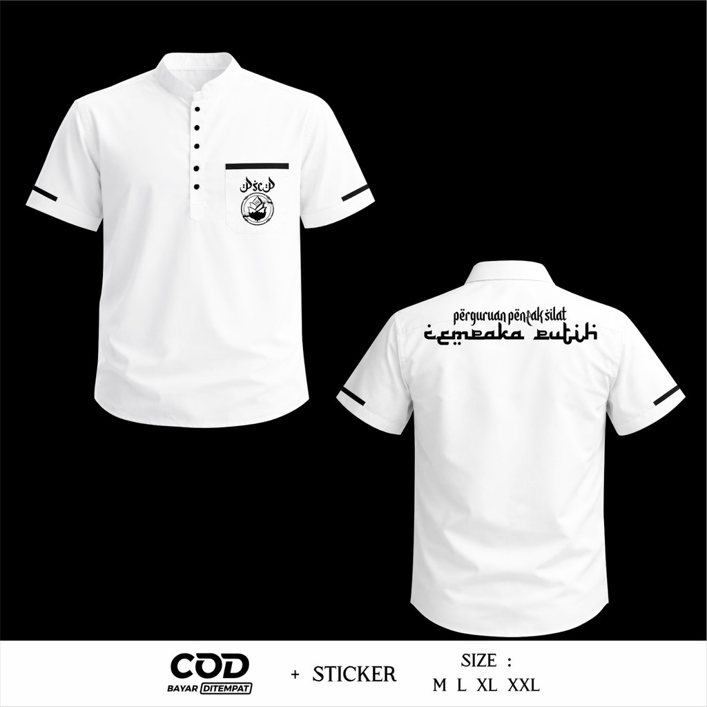 Kemeja Koko Sablon Motif PSCP Desain Simple Terbaru | BY REDBIL OFFCIAL STORE