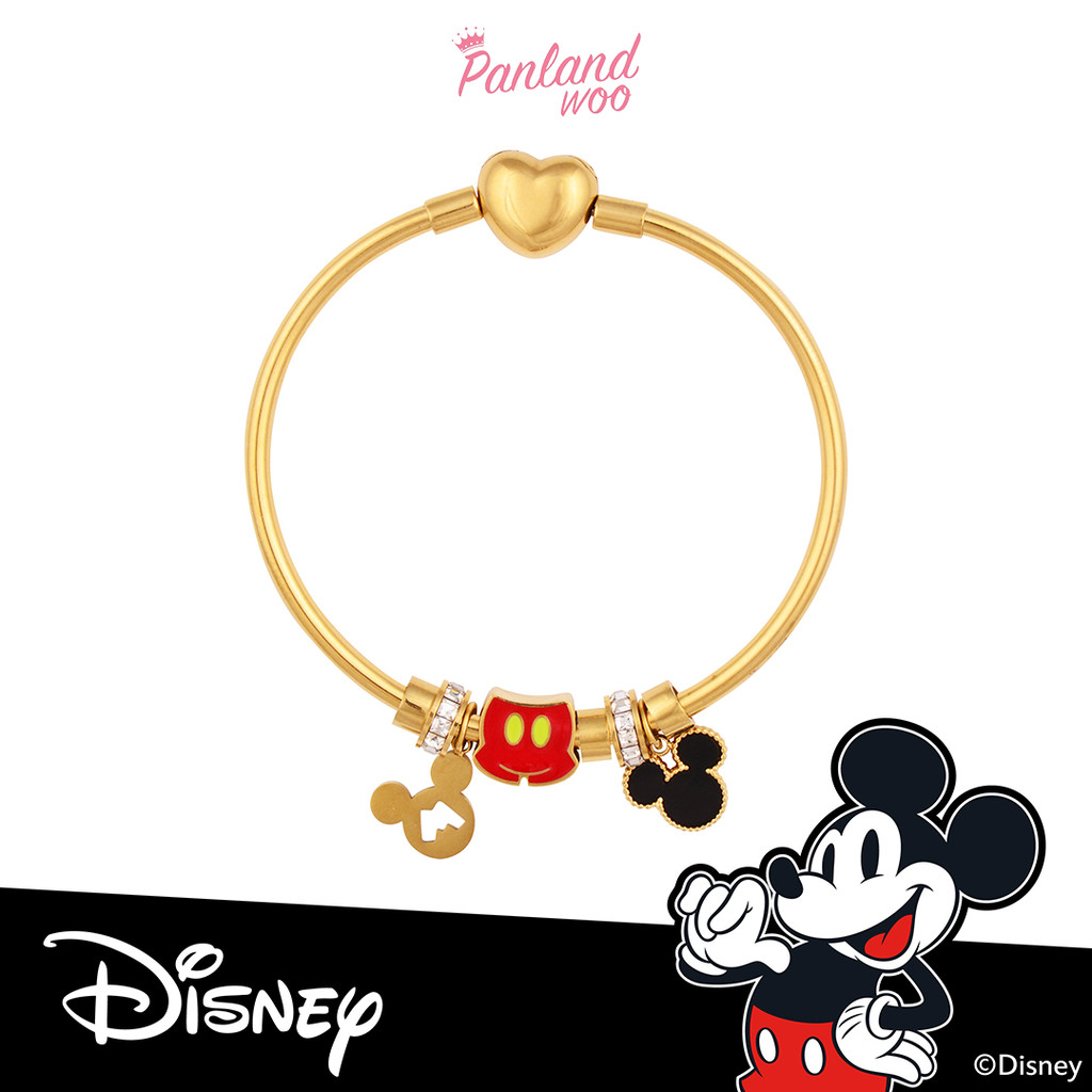 Panlandwoo - Mickey & Minnie Mouse Collection - Gelang Bangle Titanium Wanita Mahler
