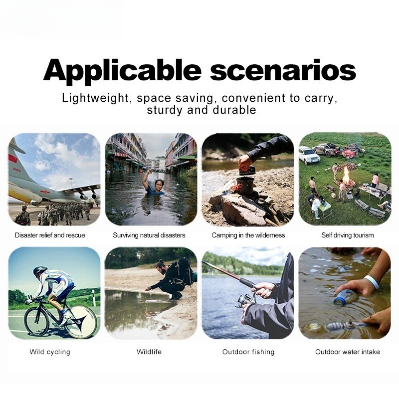 Portable Water Filter Water Filter Straw Sedotan Penyaring Air Multifungsi Filter Air Minum Darurat