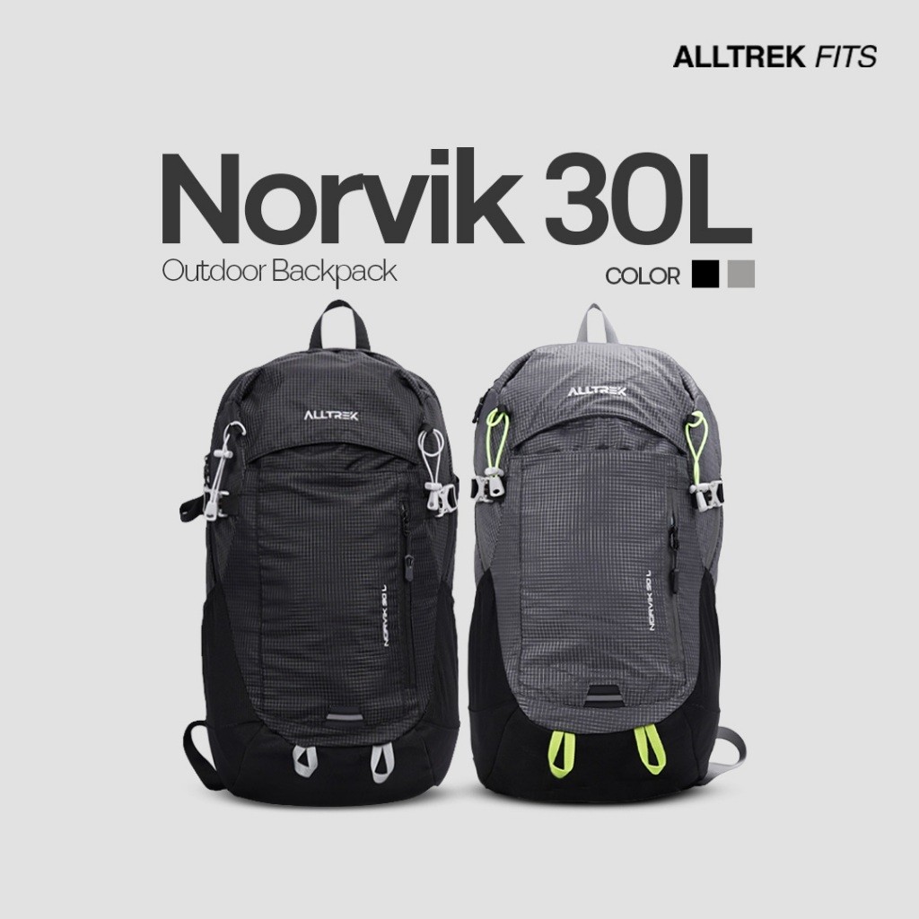 ALLTREK Tas Ransel Pria Daypack 30L NORVIK Outdoor Backpack