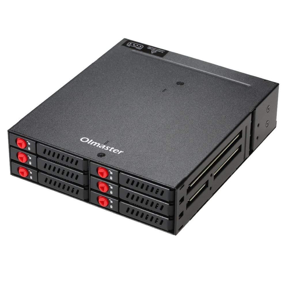 6-Bay 4-Bay 2.5in SATA SSD HDD Hot Swap Mobile Rack/Enclosure Hard sk Enclosure Rack Data Storage Fo