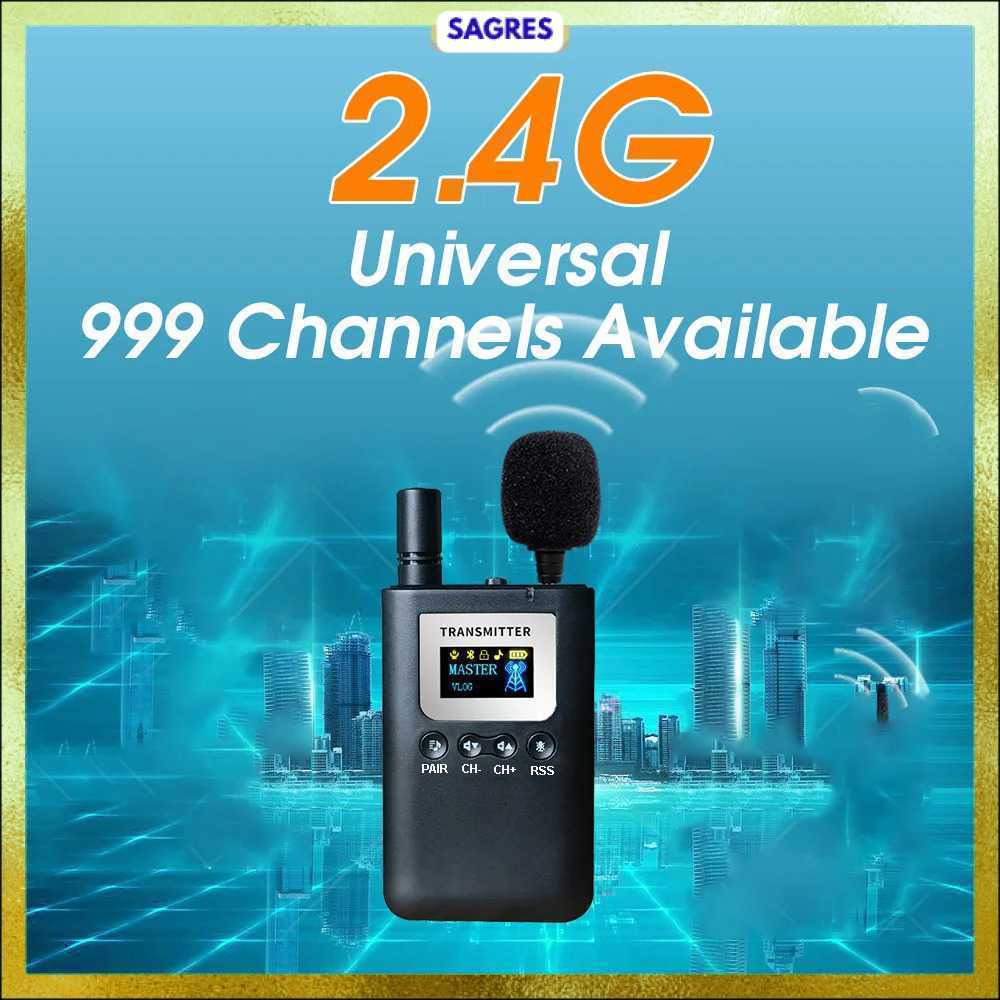 Audio Tour Guide Wireless Transmitter 2.4G 999 Channel Mic - 7510T