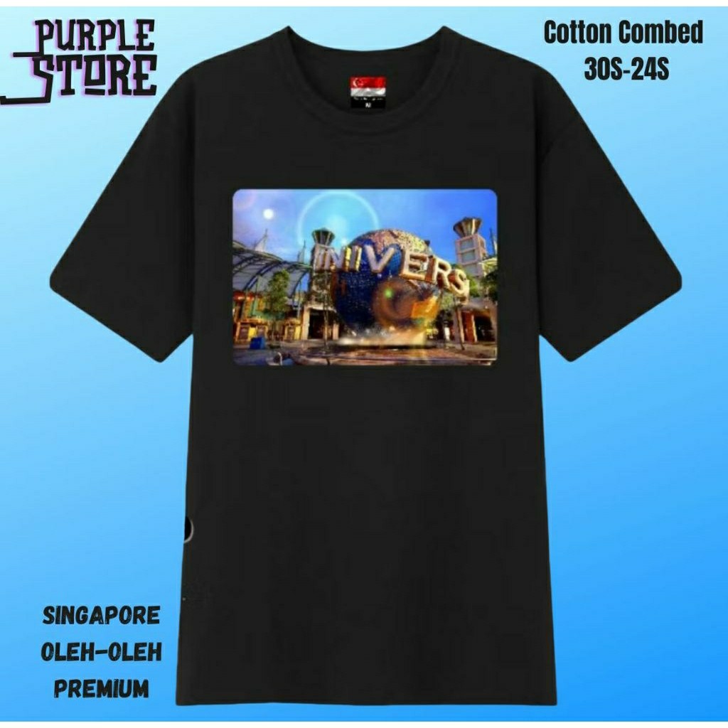 KAOS T-SHIRT PRIA/WANITA OLEH-OLEH SINGAPORE