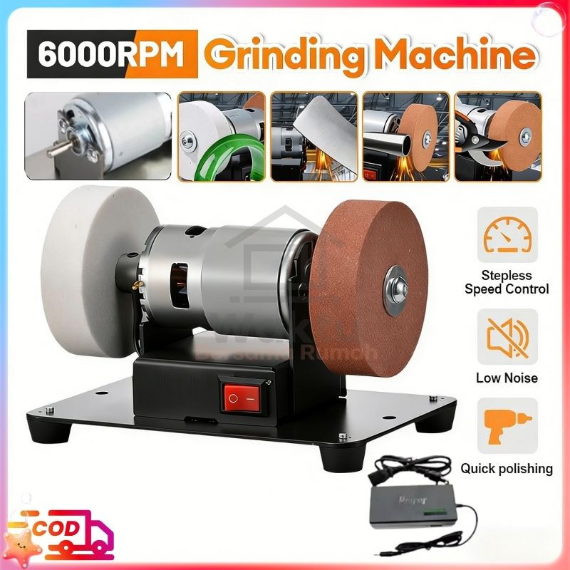 [COD] Mini Mesin Gerinda Duduk Stand Holder/Mini Grinda Meja Penggerindaan/Mini Gerinda Duduk 3 Inch