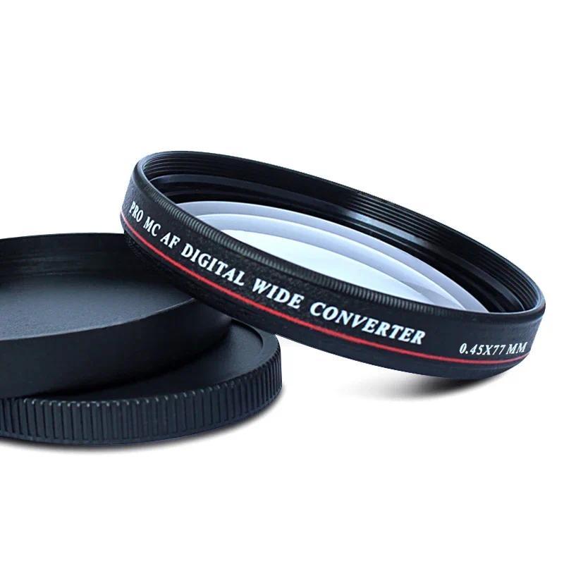 Seafrogs Ultra Slim 0.45x 67mm 52mm 49mm 77 mm Thread Interface Dome Port Wide Angle Filter Lens for
