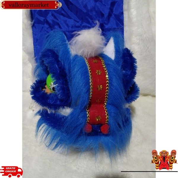 PROMO Barongsai biru besar, kepala dewasa juga masuk VLM -55