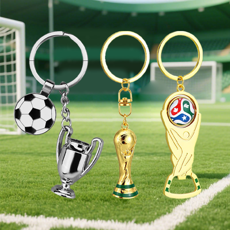 Mini Gantungan Kunci Trofi Sepakbola – UCL Ballon D'or Copa del Rey Liga Jerman
