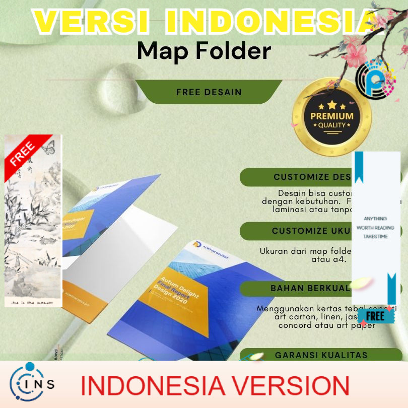 Cetak Map Folder Ukuran F4 Custom