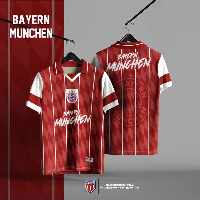 DOC Apparel Jersey Vintage Suporter Bayern Munchen Dryfit Milano Oversize Cool Fit Technology Jersey