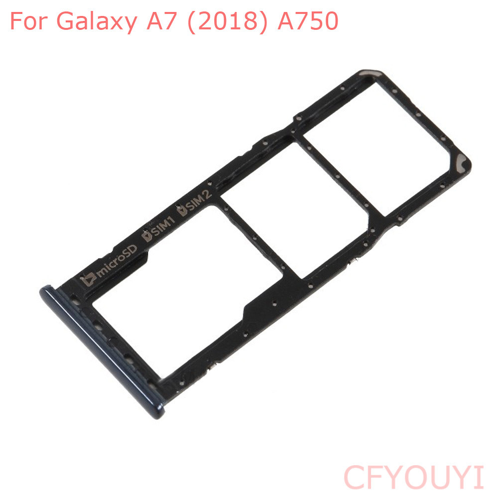 Sim Tray For Samsung Galaxy A7 (2018) A750 A750F 6.0 In Dual SIM + SD Card Tray Slot Holder Replacem