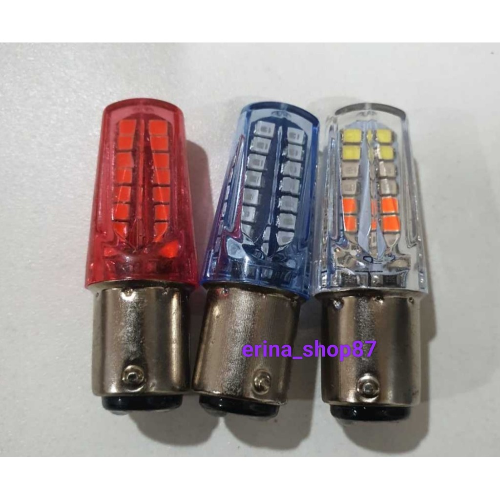 promo harga grosiran bohlam lampu stoplam belakang model piramida led running 32 mata nyalah lampu f