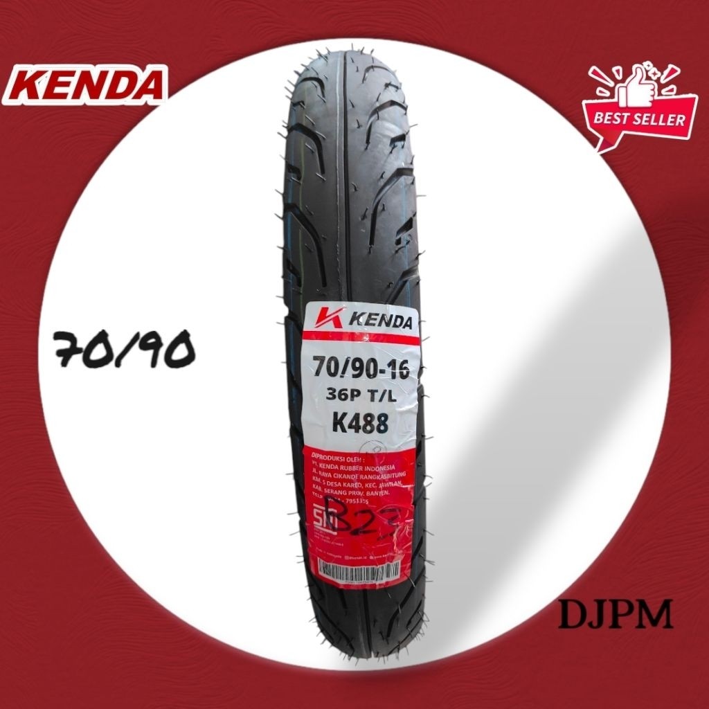 Ban Luar Kenda Tubeless K488 70/90 Ring 16