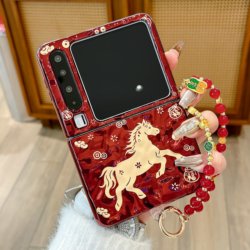 Casing ponsel lipat untuk Huawei Pura X Lucky Bag Gelang Kuda Emas casing ponsel TPU keras