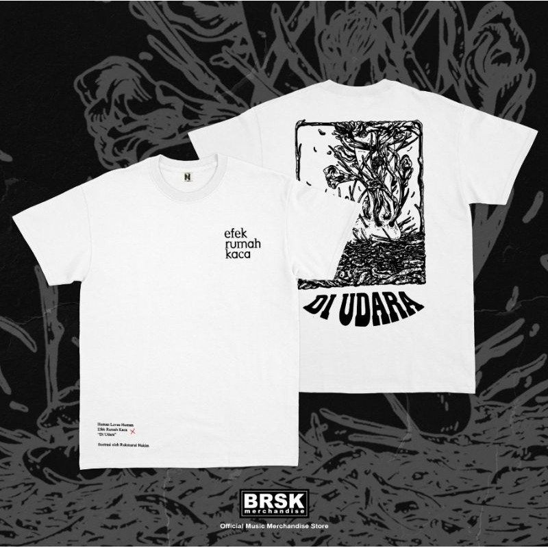 (COD) Efek Rumah Kaca - Di Udara Putih Katun S-XXL