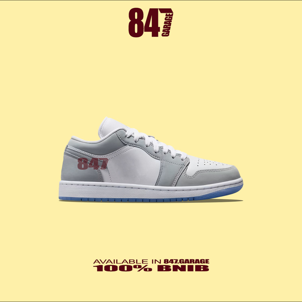 Sepatu Nike Air Jordan 1 Low Wolf Grey Brand New In With Tag Box