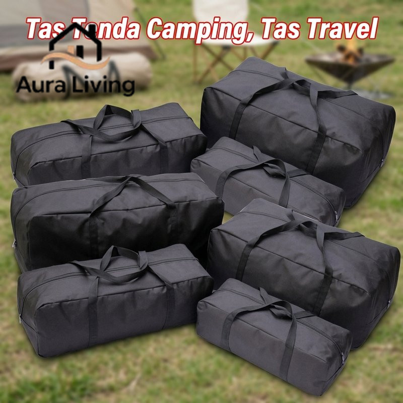 tas pakaian besar duffel bag oxford lipat mudah tas sarung tenda untuk mudik travel tahan beban