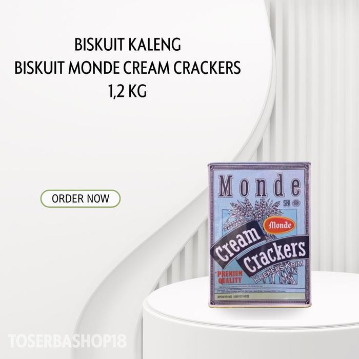 PROMO  Biskuit Kaleng / Monde Cream Crackers Kaleng 1.2 Kg