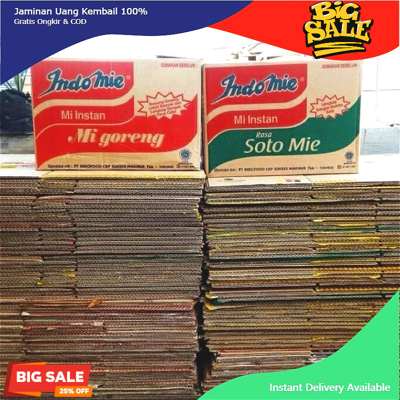 Kardus bekas indomie ,sarimi sakura bersih untuk packing/satuan R2