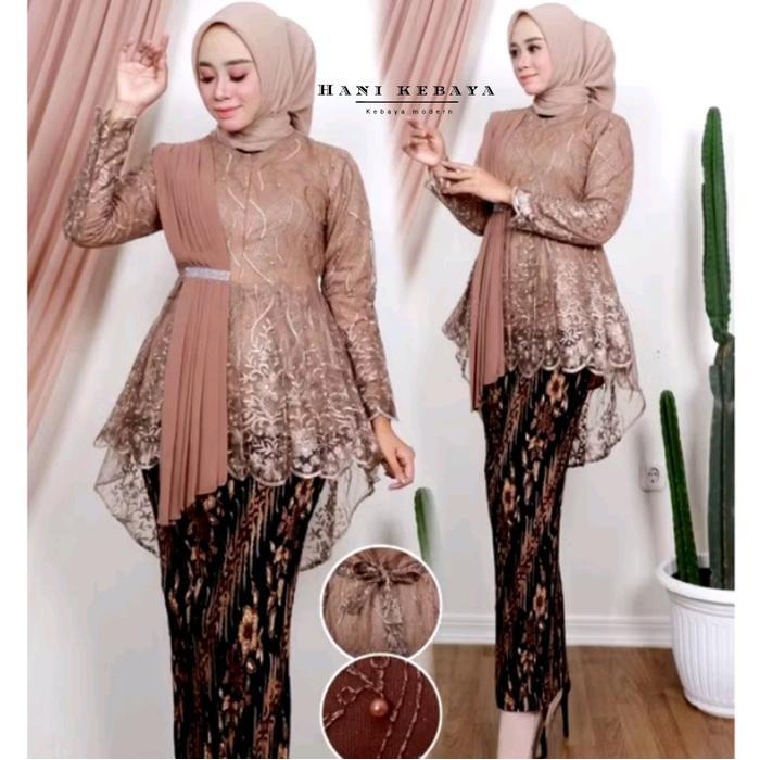 Setelan Dan Atasan Kebaya Wisuda Kebaya Aurora Selendang Dress Kebaya Lamaran Wanita Rok Prisket Bat