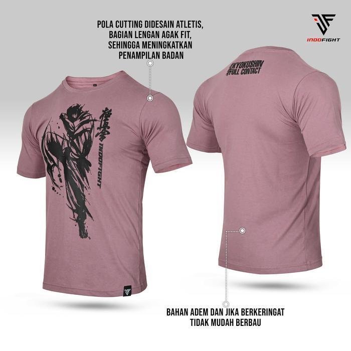 Kaos Karate Kyokushin Indofight T-shirt Kyokushin Baju Kyokushin Kaos Olahraga Karate Kyokushin Appa