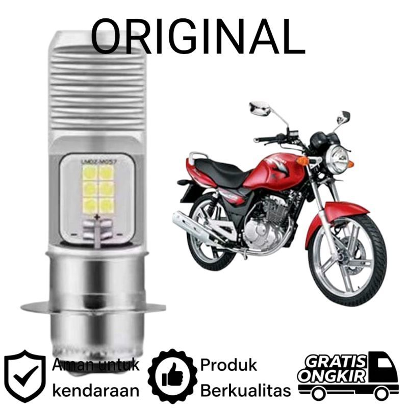 AM 1pcs Lampu depan LED H6 12 Mata Putih terang motor Suzuki Thunder 125
