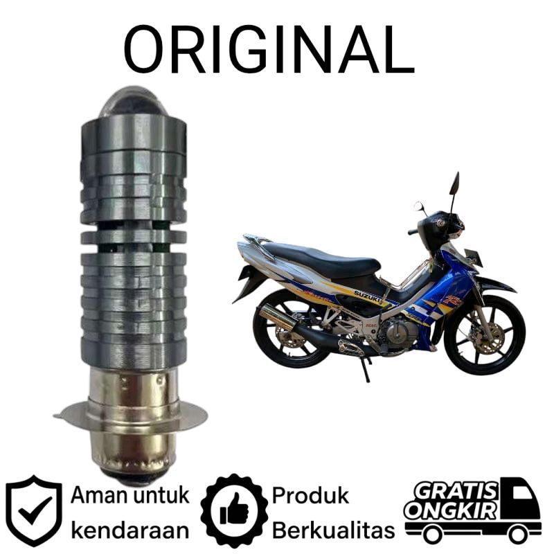 AM 1pcs Lampu depan LED H6 Laser motor Suzuki Satria Hiu