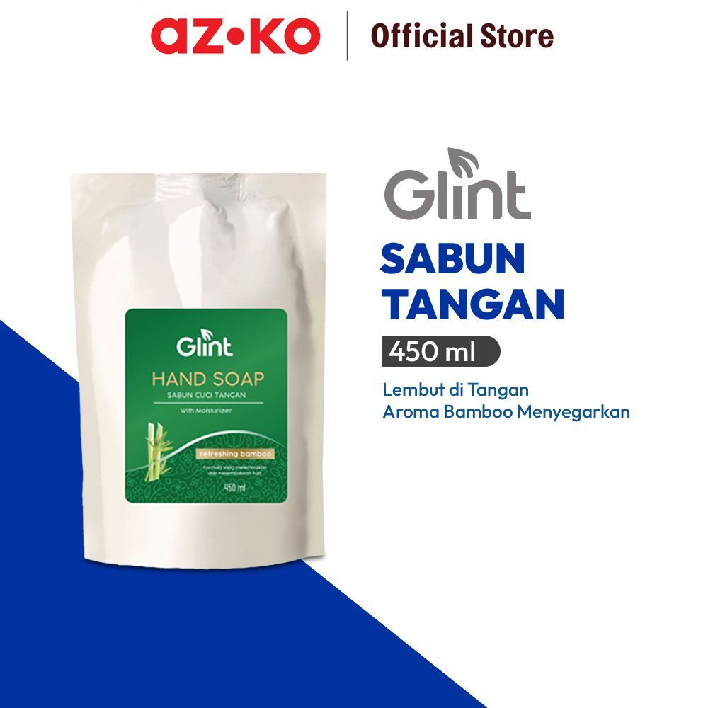AZKO Glint 450 ml Sabun Cuci Tangan Bamboo Minerals Cairan Pembersih Tangan Sabun Tangan Wastafel Pe