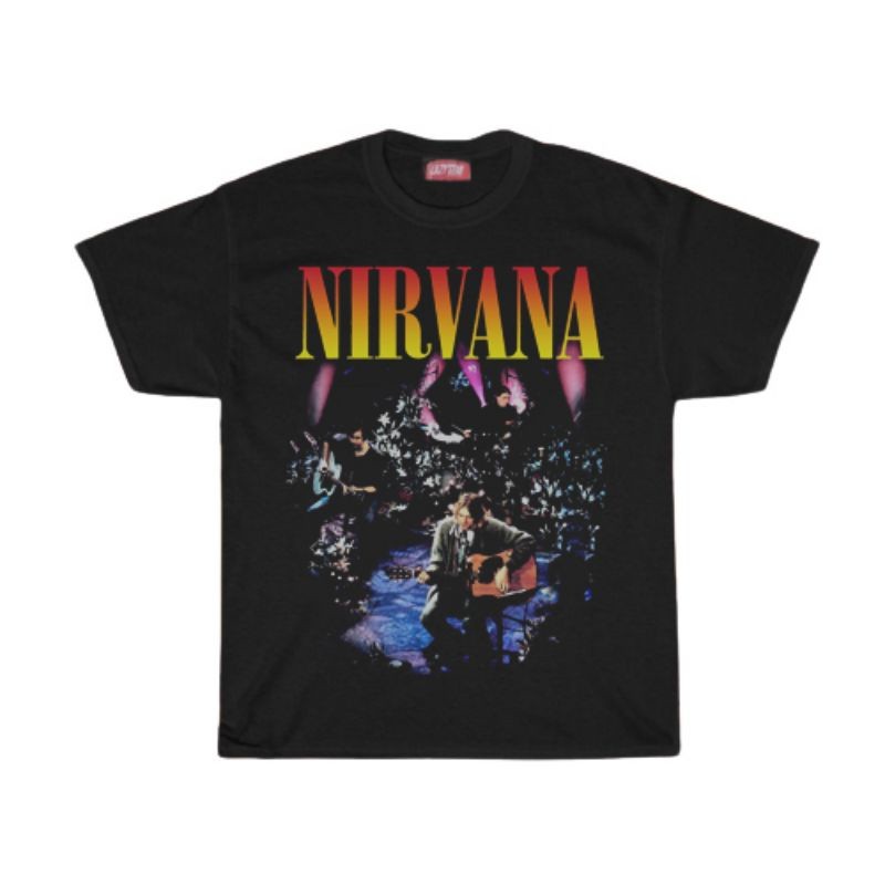 (COD) KAOS / T SHIRT / NIRVANA / KAOS BAND NIRVANA UNPLUGGED IN NEW YORK