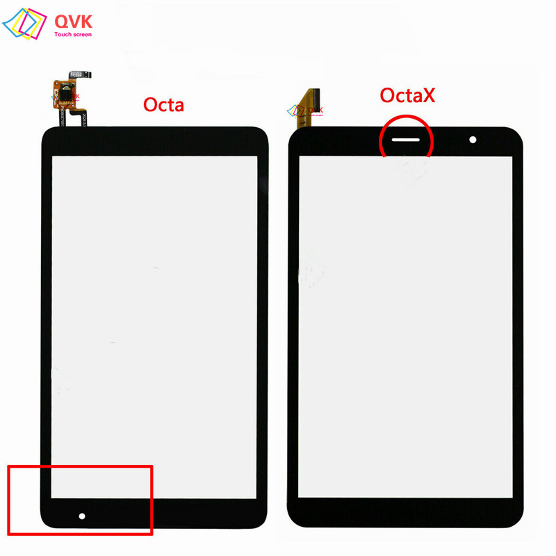 Black 8 in Tablet PC Capacitive Tou Screen gitizer Sensor External Glass Panel For Sky Devices Elite