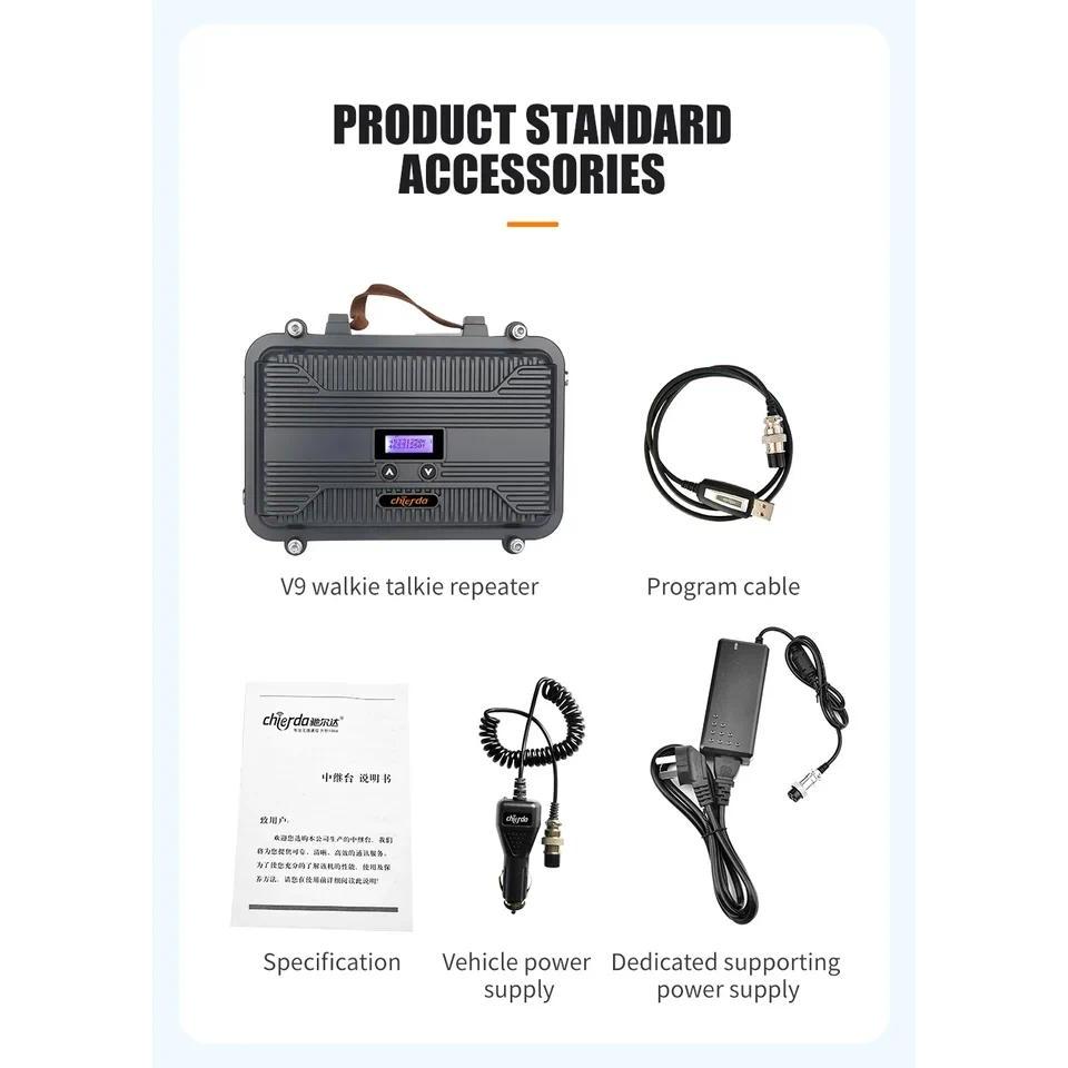 Hot Sale DMR gital Mini Duplex UHF  VHF 10W Two Way Rao Portable Repeater Talk Range 20KM Walkie Tal