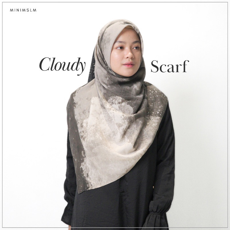 FICIEKUNZEX Cloudy Scarf (Hijab Printed Voal) | MINIMSLM