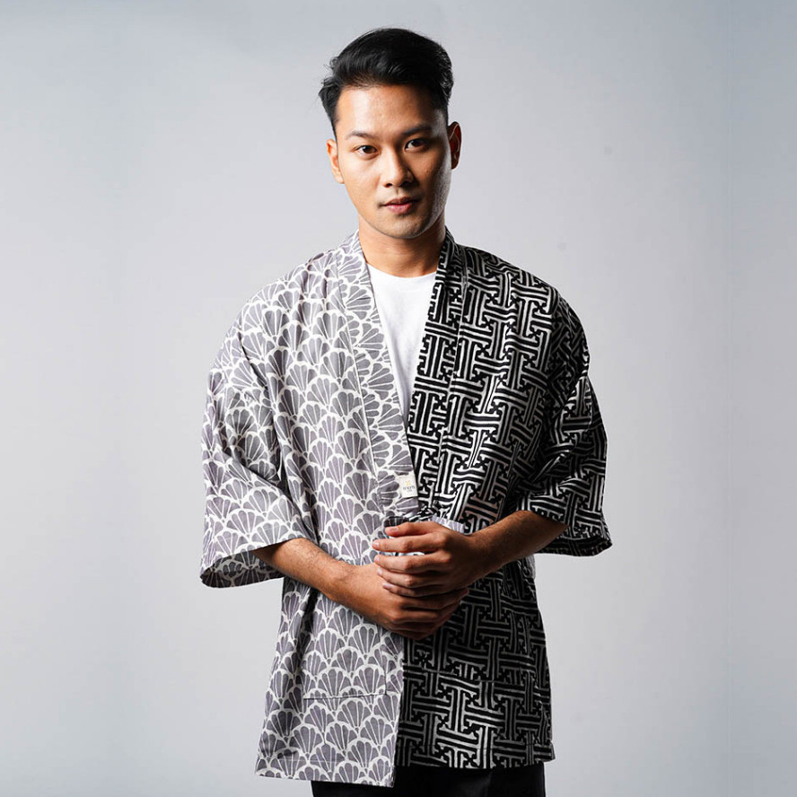 Batik ENOM - Kimono Outer Batik Modern Pria Oka Series