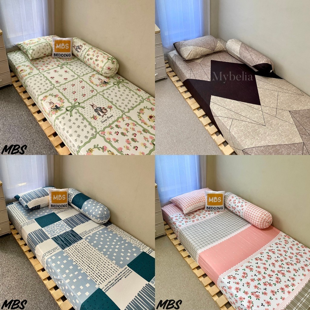 SPREI / BED SHEET / SEPREI DOUBLE KARET ANTI GESER AESTHETIC #1