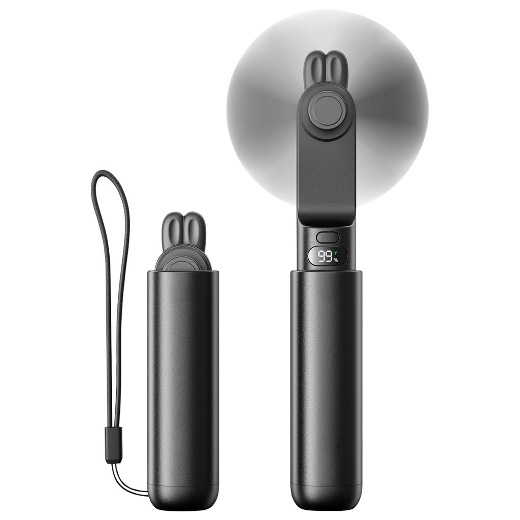Portable Fan Mini Cute Handheld Fan LED splay USB 2000mAh Recharge Hand Held Small Pocket Fan with P