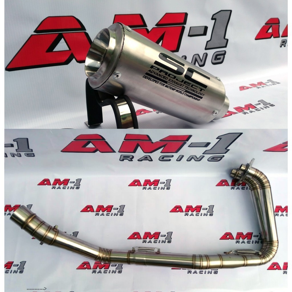 Knalpot Racing SC Project Titan/Yamaha R25 R 25 Mt25 Mt 25