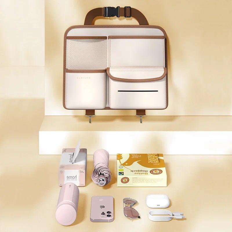 Car Seat Back Storage Bag Hanging Bag Multifunctional Storage Box Car Seat Back Storage Bag Car Inte