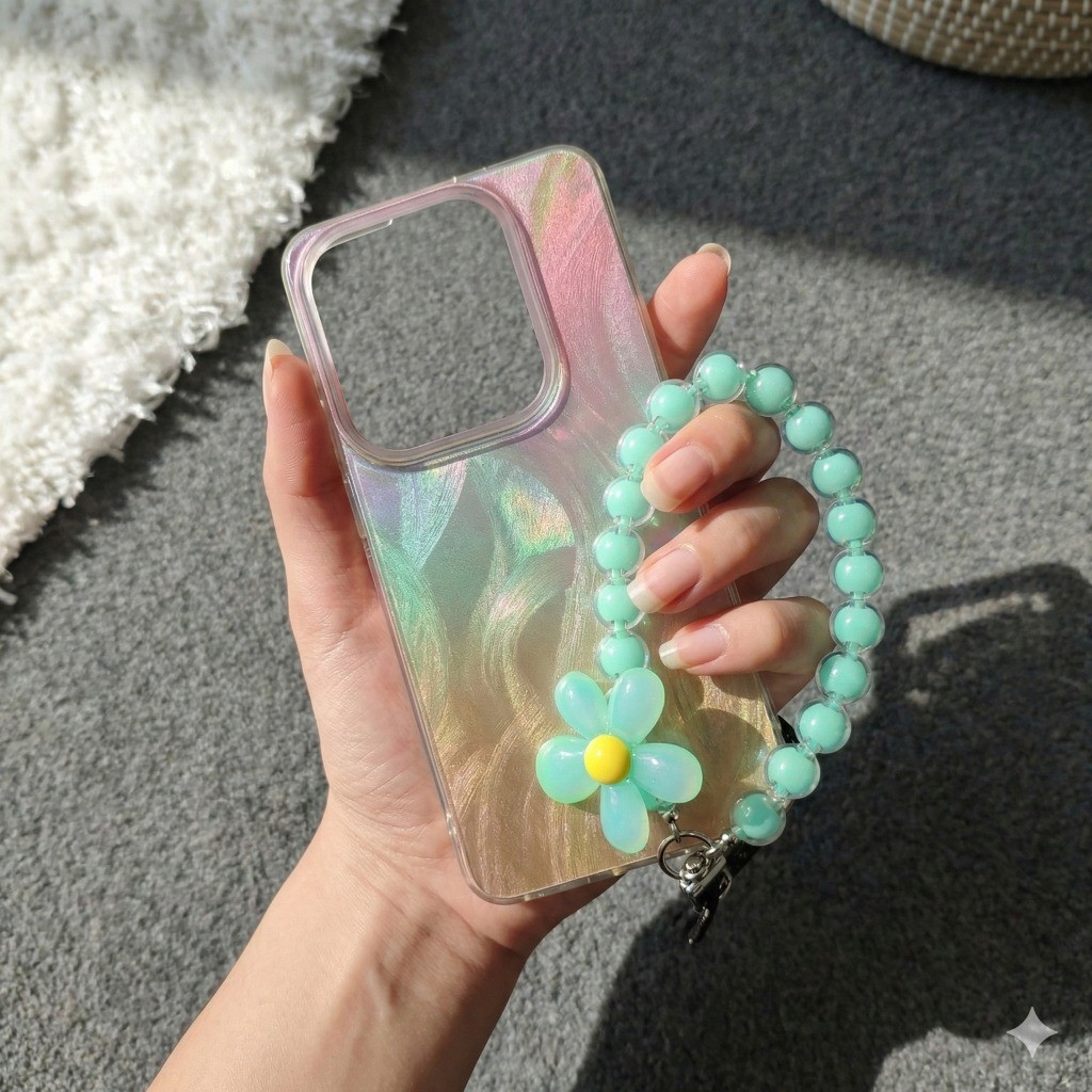 [ Vivo Y12 / Y12S / Y15 / Y15S / Y16 / Y17 / Y17S / Y18 ] Soft Case Shimering Feather Gradient + Tal