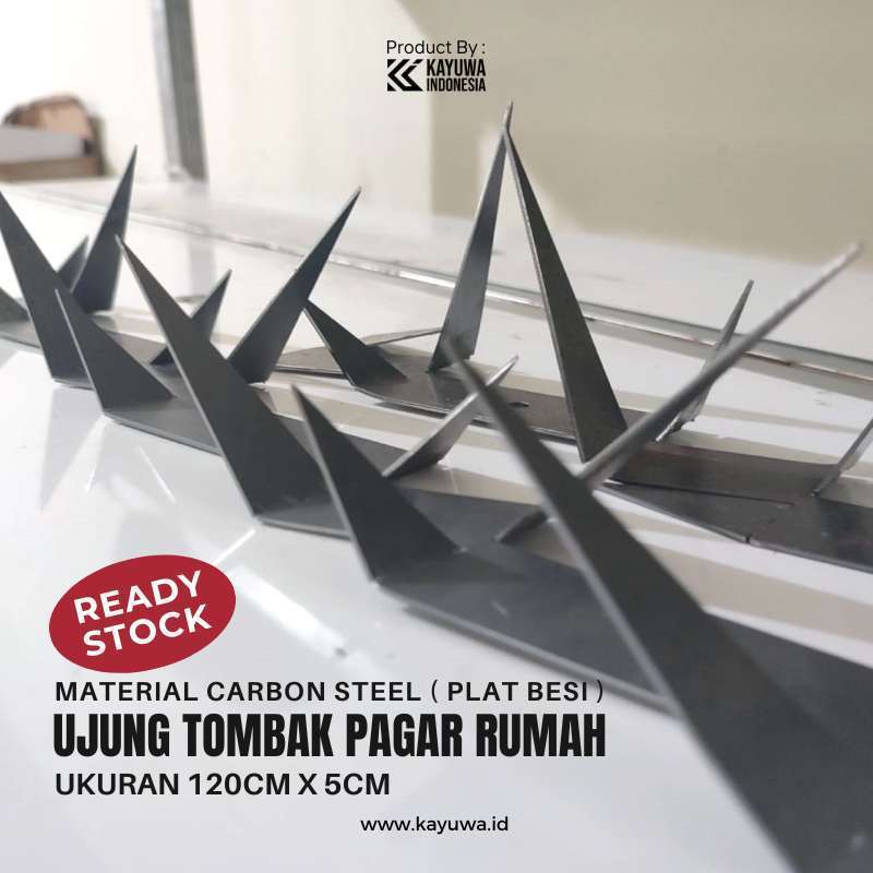 Tombak Pengaman Pagar Rumah Anti Maling/PlatBesi/carbonsteel