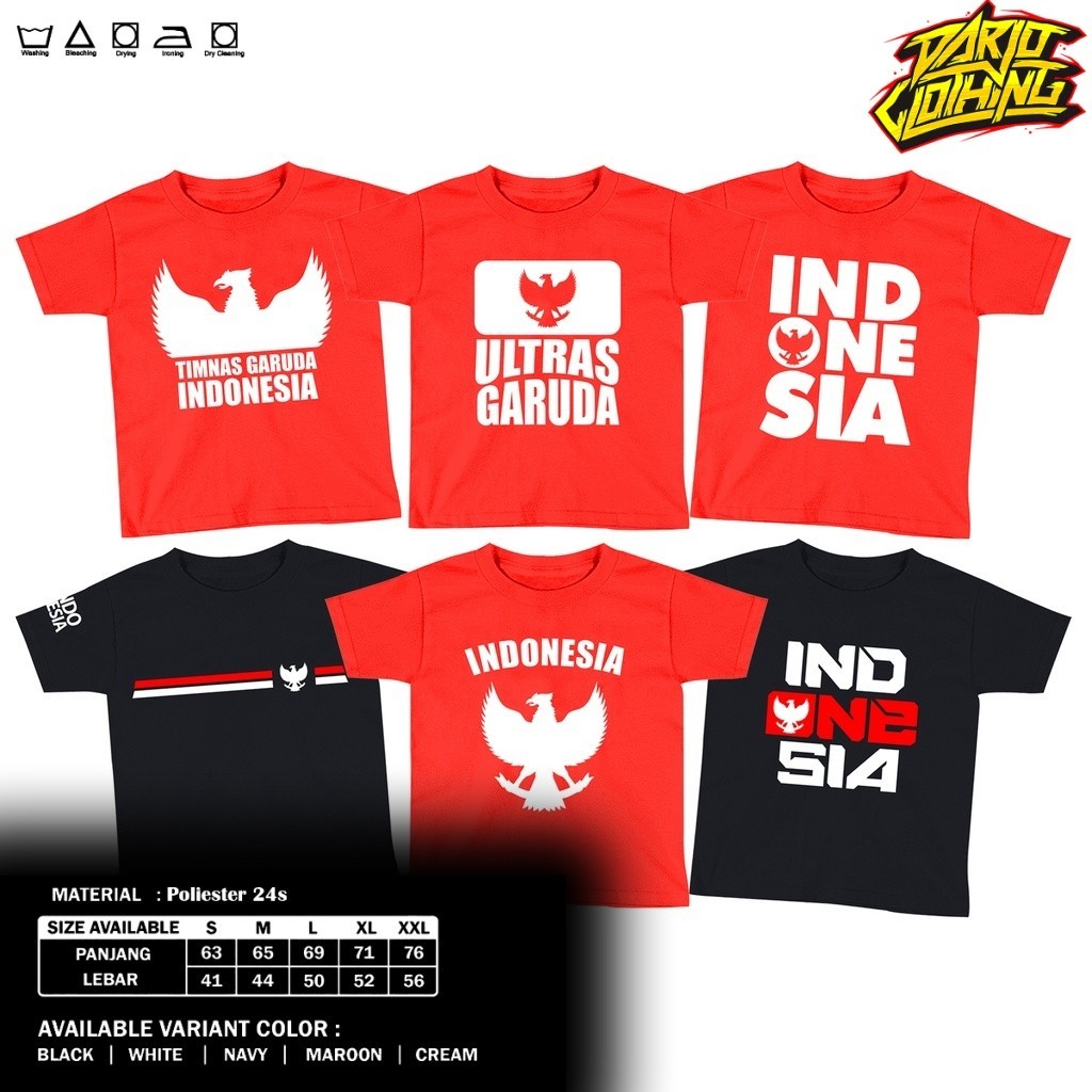 Kaos Anak Timnas Indonesia Kaos Couple Timnas Garuda Indonesia Kaos Ultras Garuda