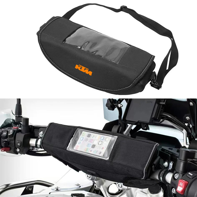 For KTM RC8 Duke AdV 890 790 Adventure Super R Universal Motorcycle Handlebar Bag with Touchscreen P