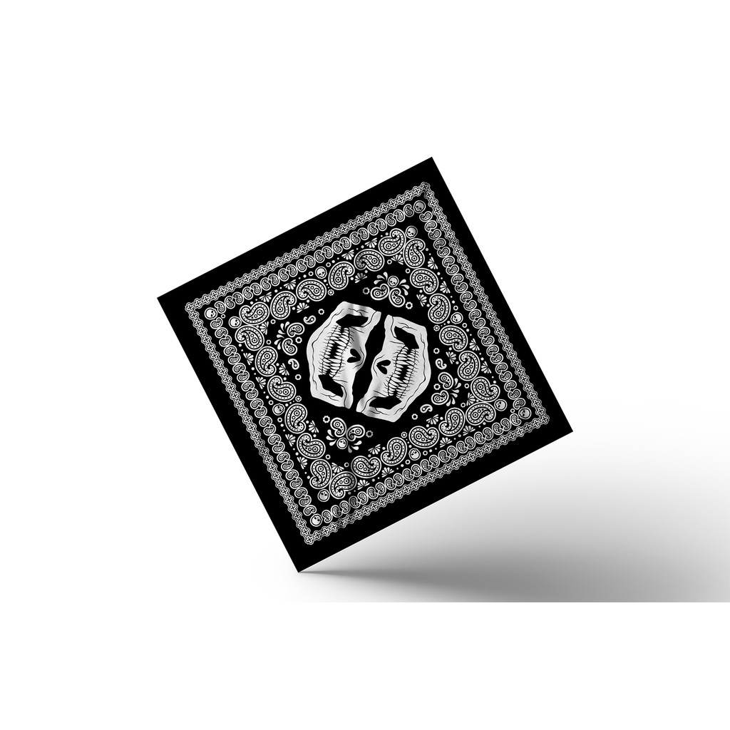 Bandana Motif Rahang/Slayer Sapu Tangan/Slayer Bandana Multifungsi/Bandana Slayer Custom REY PROJECT