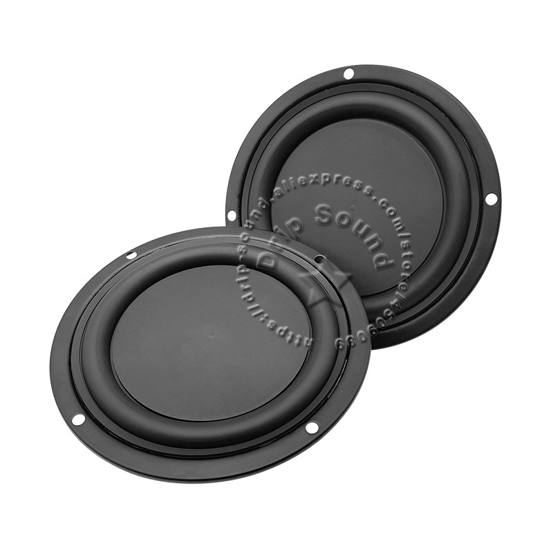 2pcs 4.5" Inch 115mm Speaker Passive Raator Horn Loudspeaker Assistant Woofer Flat aphragm Auxiliary