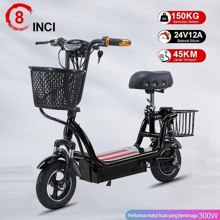 Skuter Elektrik Mini Skuter Elektrik Dewasa Scooter Listrik - Harui