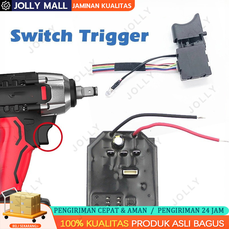 Saklar Modul Impact Wrench JLD Esc Speed Controller Impact Wrench Drill Brushless JLD Switch