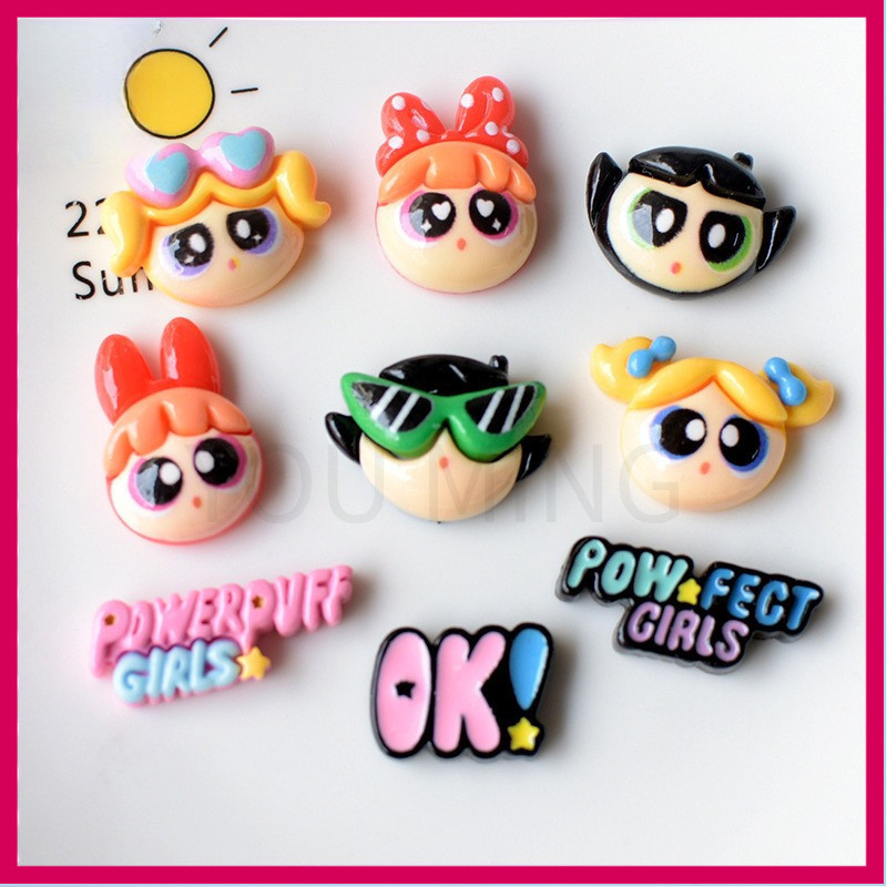 Pin Sandal Hot Hiasan Sandal Pin Sandal Baru Lucu Gadis Kartun Resin Aksesoris Gesper Sepatu Bahan D